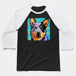 Australian Cattle Dog Pop Art - Dog Lover Gifts Baseball T-Shirt